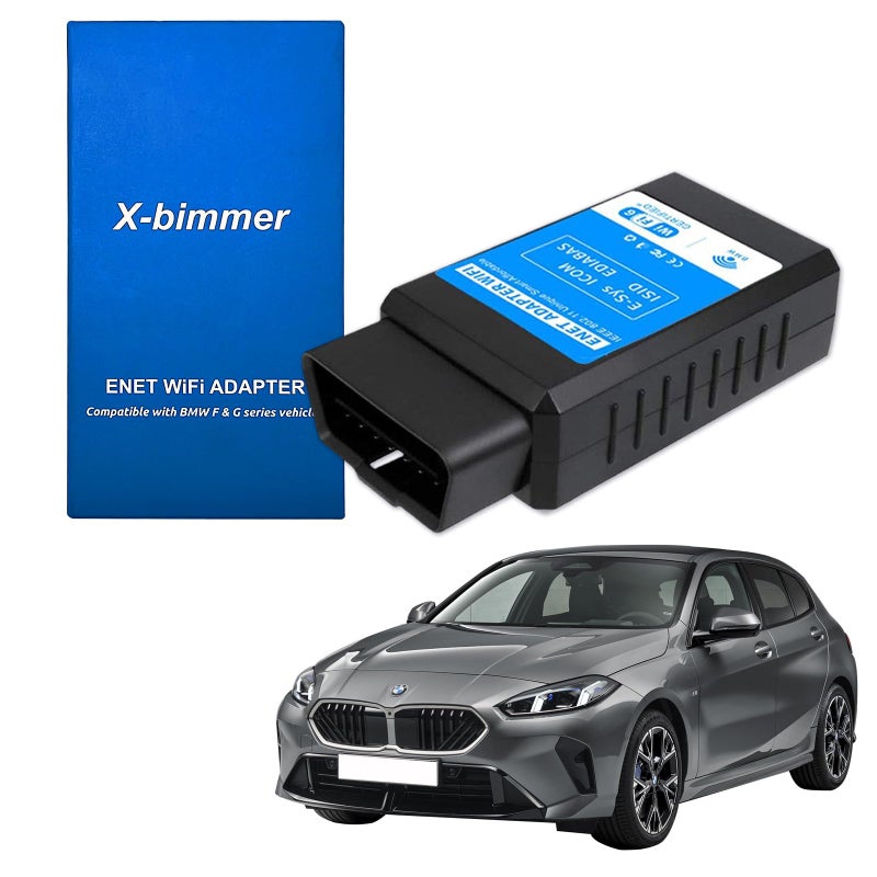 AMHTDOL Bootmod3 OBD WiFi Adapter for BMW FGI SeriesEnet WiFi Adapter Compatible with BimmerCodeBimmerlinkBimmergeeksMHDEthernet to OBD2 DiagnosticCoding ToolWork with iOSAndroidWindows
