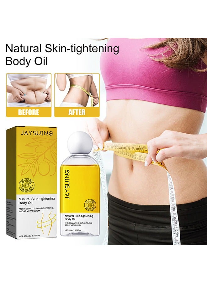 Jaysuing Natural Skin-tightening Body Oil - Anti Cellulite Body Slimming Essential Oil Anti Cellulite Firm and Tighten Skin Nourish Skin Body Slim Oil with Natural Ingredients 100ml - Image 1