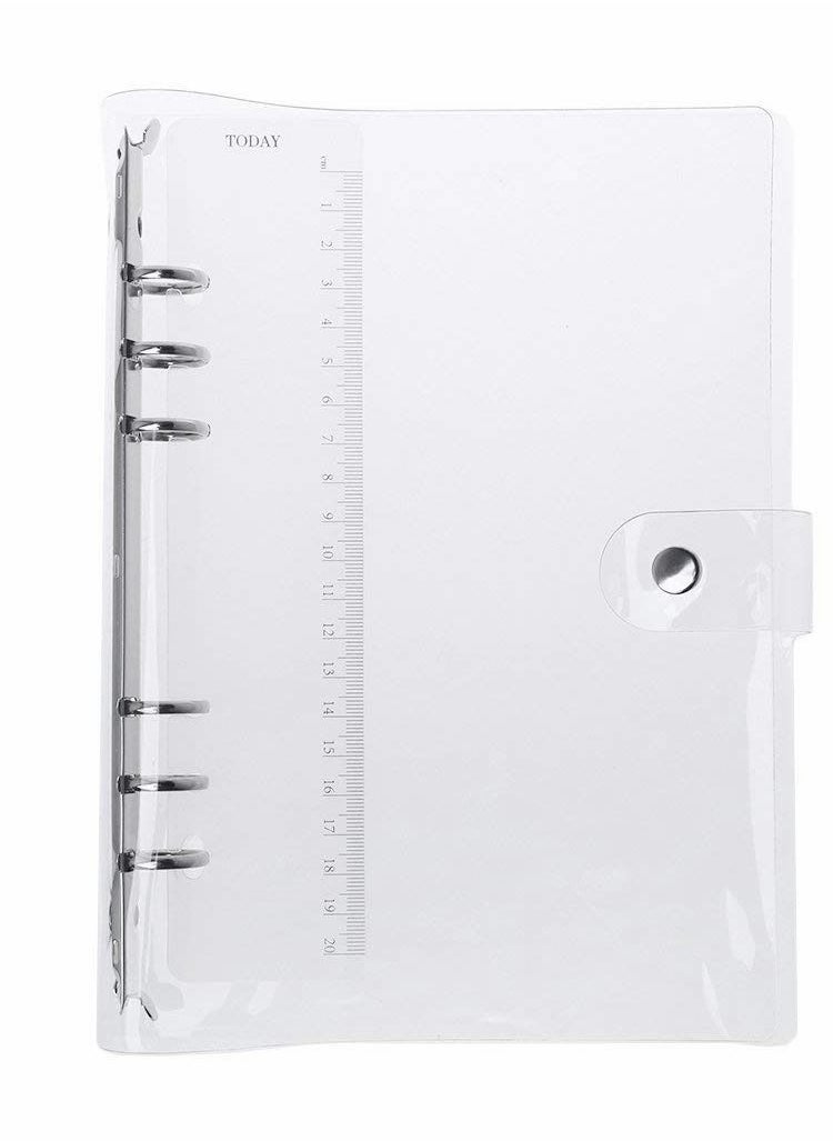 Notebook Binder A6 PVC Notepad Sheet Shell Cover File Folder 6 Holes Binder DIY