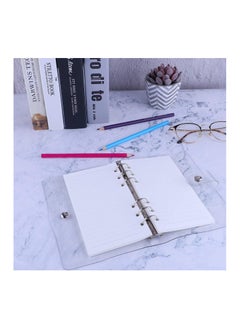 SYOSI Notebook Binder A6 PVC Notepad Sheet Shell Cover File Folder 6 Holes Binder DIY  - Image 3