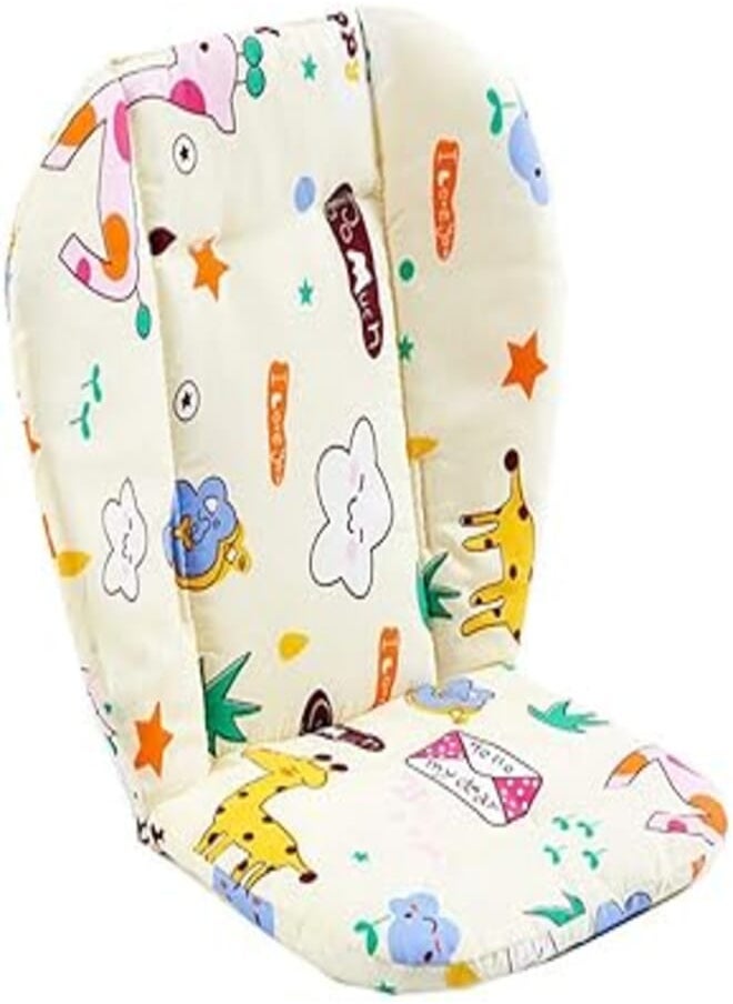 Kocpudu High Chair Cushion, High Chair Pad/seat Cushion/Baby High Chair Cushion,Soft and Comfortable,Light and Breathable,Make The Baby More Comfortable (Pink Deer Pattern) 