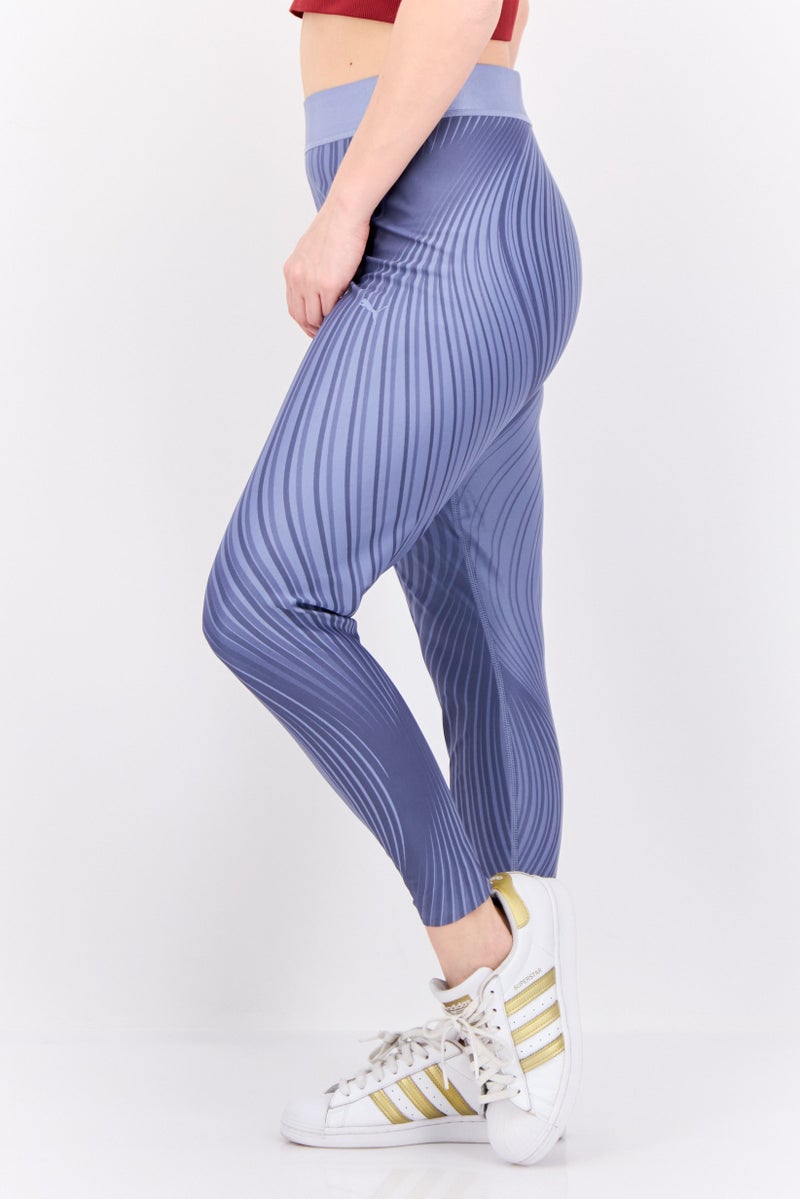 PUMA Women Sportswear Fit Training Leggings, Slate Blue/Grey - Image 3