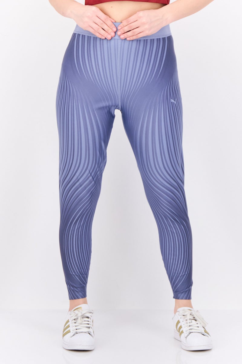 PUMA Women Sportswear Fit Training Leggings, Slate Blue/Grey - Image 1