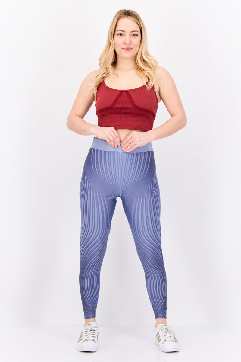 PUMA Women Sportswear Fit Training Leggings, Slate Blue/Grey - Image 2