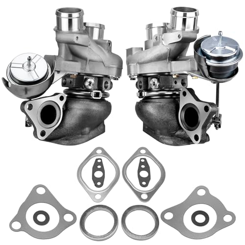 YEHERIT 53039880469 Left & Right Turbocharger Set K03 Turbo Compatible with 2013-2016 Ford F150, 2015-2016 Expedition, 2015-2016 Transit 150 250 350 3.5L V6, Replace Number DL3E6C879AD 53039880470 DL3E6K682AE - Image 1