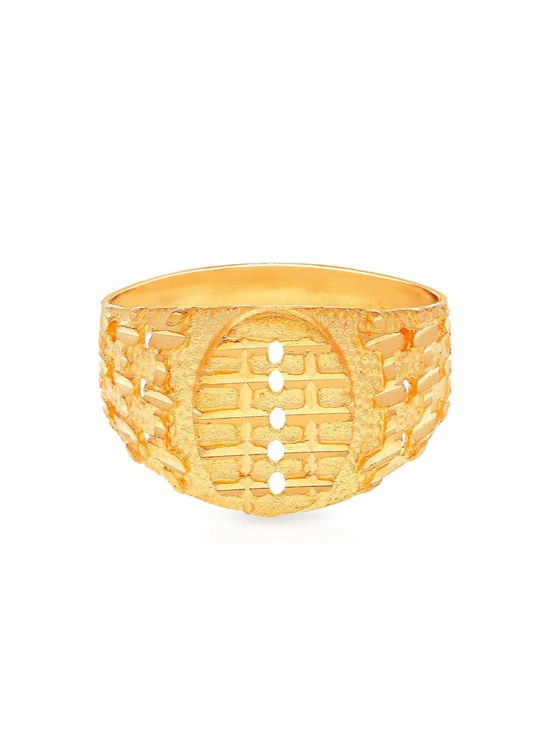 Malabar Gold and Diamonds خاتم من الذهب الأصفر عيار 22 قيراط عيار 916 RG1167430Y25 للرجال  - Image 2
