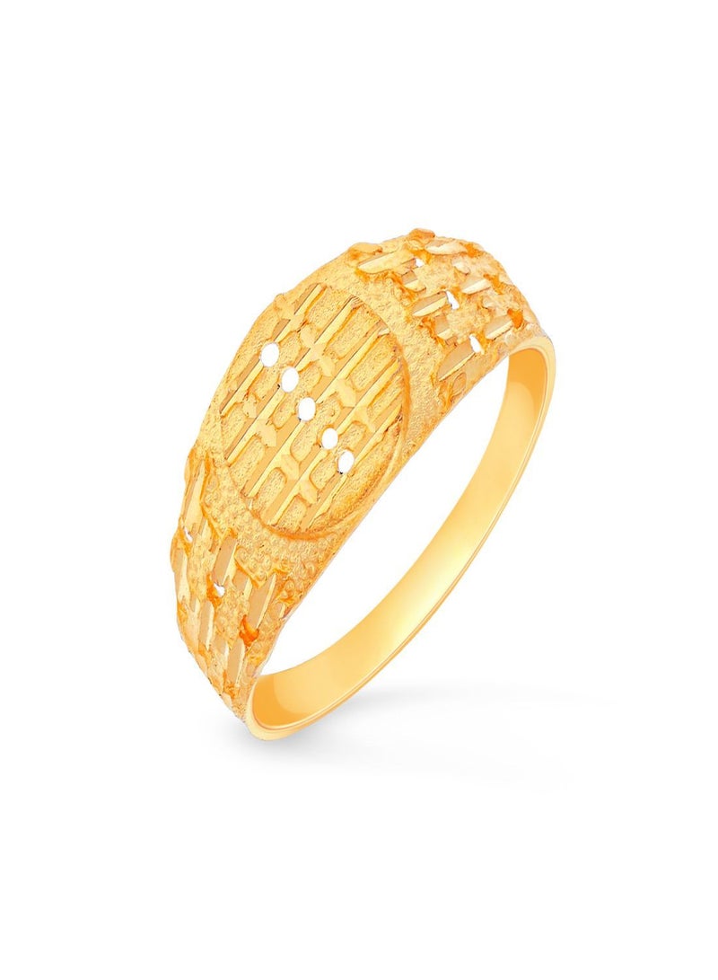 Malabar Gold and Diamonds خاتم من الذهب الأصفر عيار 22 قيراط عيار 916 RG1167430Y25 للرجال  - Image 1