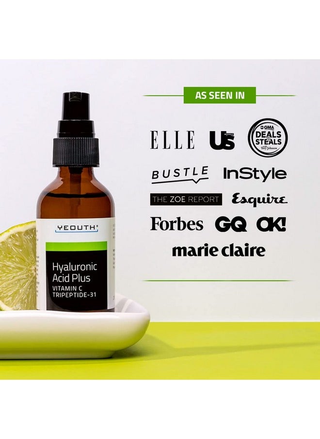 Yeouth - Hyaluronic Acid Serum For Face With Vitamin C Hydrating Serum Anti Aging Serum For Wrinkles Dark Spot & Dull Skin Face Serum For Women & Men Facial Serums For Skin Care - Image 1