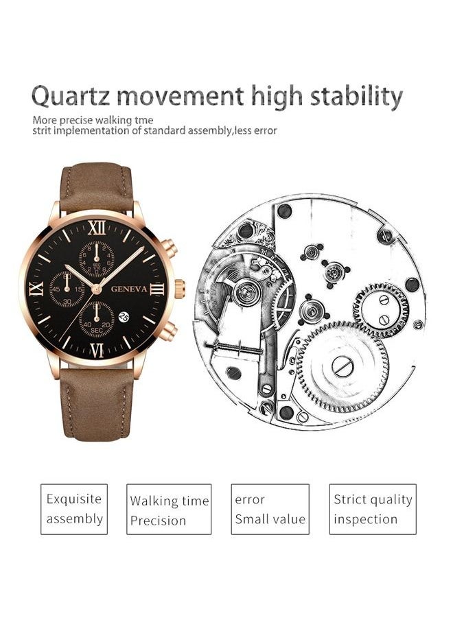 Geneva Men's Fashion Style Quartz Analog Watch  - Image 2