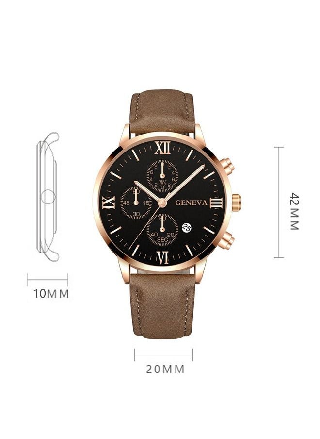 Geneva Men's Fashion Style Quartz Analog Watch  - Image 3