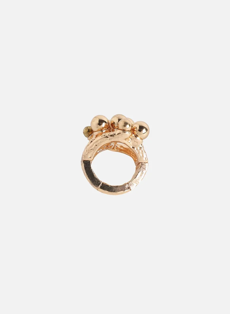 SOHI Cluster Ball Artificial Cocktail Ring Jewellery