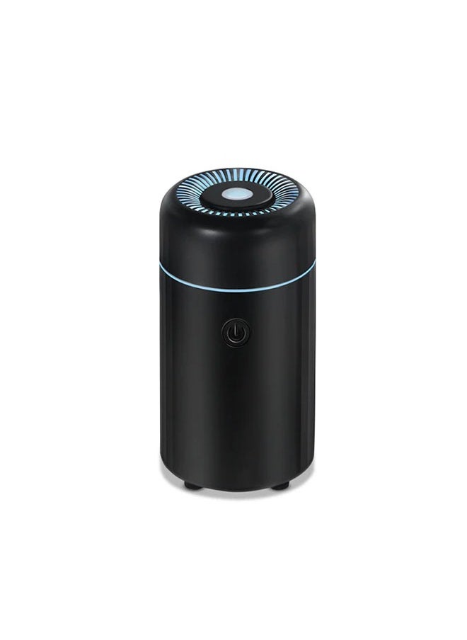 Car Diffuser USB Mini Humidifier Ultrasonic Essential Oil Diffuser Cool Mist Air Refresher for Car Office Bedroom Home (Black)