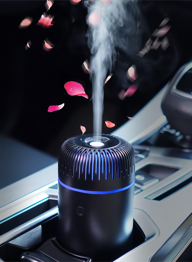 Car Diffuser Humidifier, Essential Oil Diffuser Spray, Usb Mini Portable Diffuser For Car Home Office Bedroom (Black) - Image 1
