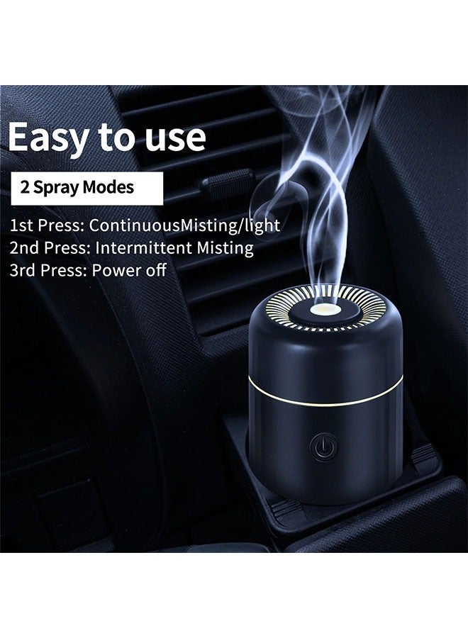 Car Diffuser Humidifier, Essential Oil Diffuser Spray, Usb Mini Portable Diffuser For Car Home Office Bedroom (Black) - Image 2