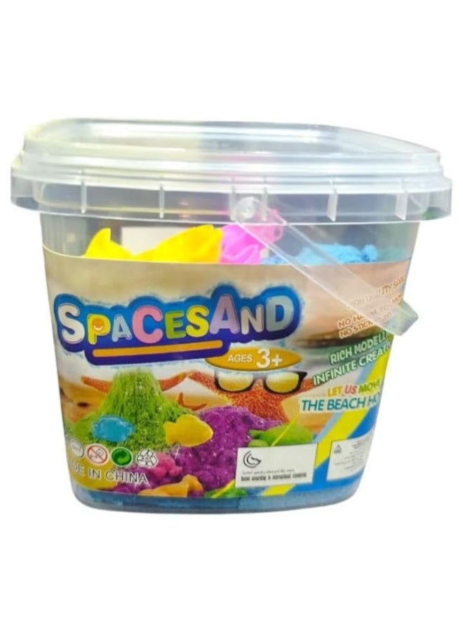 عجينة رائعة وطين سحري مع قالب، مجموعة حسية قابلة لإعادة الاستخدام، ألعاب أنشطة رملية رائعة خالية من الغلوتين، ألعاب داخلية للأطفال من سن 10 إلى 15 عامًا (أزرق) - Image 1