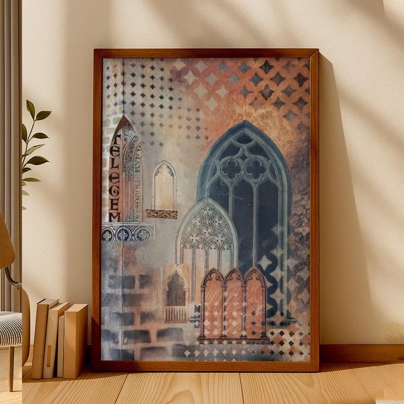 ماركتنا لوحة قماشية فاخرة بتصميم إسلامي مع برواز مجوف مقاس (50×70) قطعة واحدة - Image 2