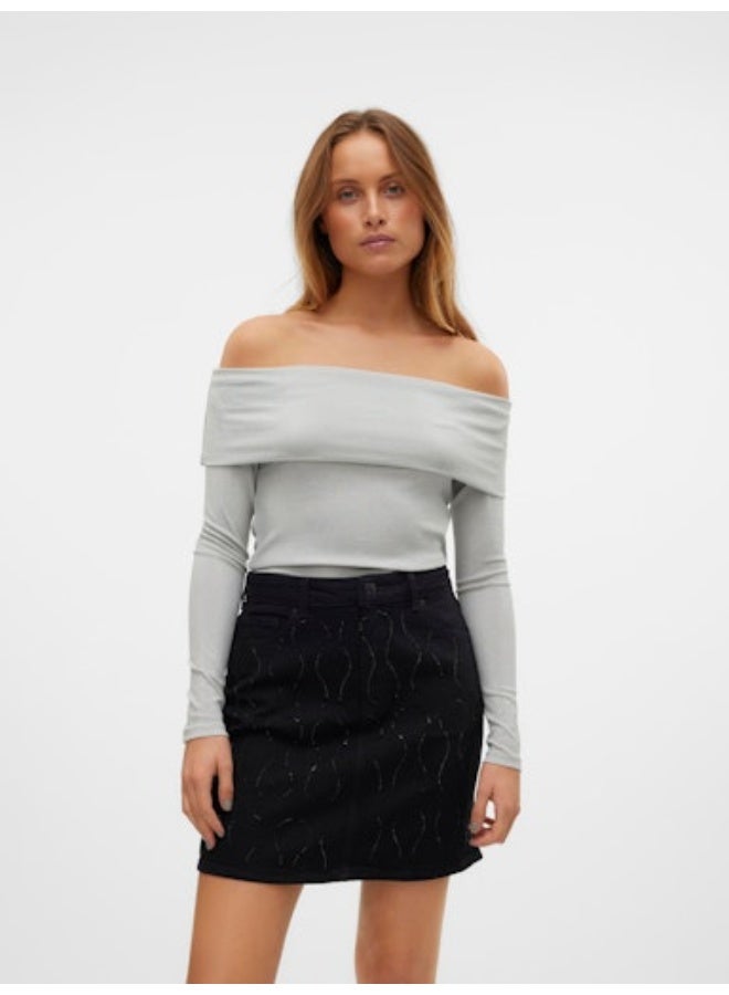 VERO MODA VERO MODA Womens Dynasty Longsleeve Off Shoulder Top  - Image 2