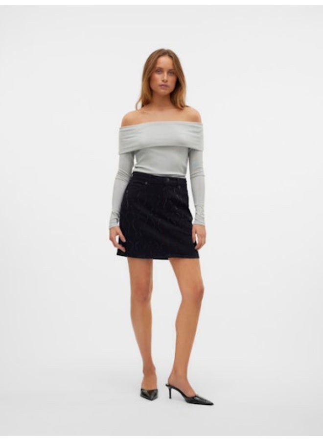 VERO MODA VERO MODA Womens Dynasty Longsleeve Off Shoulder Top  - Image 4
