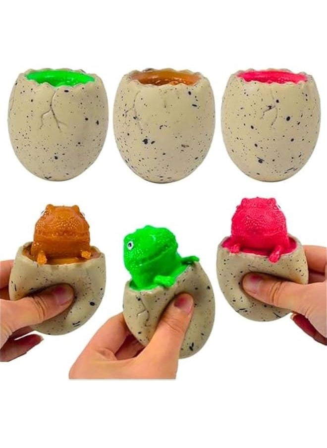 FYLX - Dinosaur Egg Squeeze Toys Squishy Dinosaur toys 3 PCS TPR Material NonStick up Squeeze Portable Stress  Toys Suitable For People Over 3 Years Old - Image 1