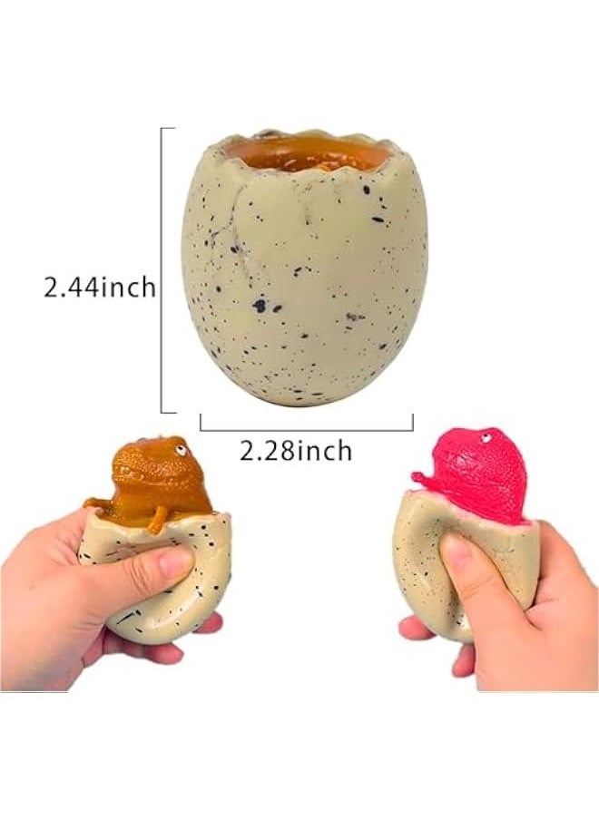 FYLX - Dinosaur Egg Squeeze Toys Squishy Dinosaur toys 3 PCS TPR Material NonStick up Squeeze Portable Stress  Toys Suitable For People Over 3 Years Old - Image 1