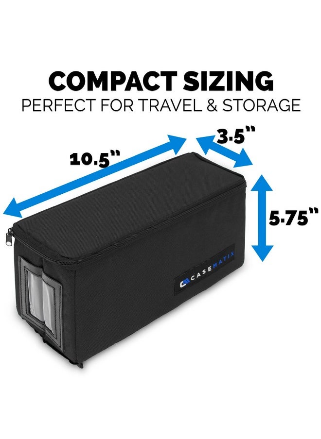 CASEMATIX CASEMATIX Graded Card Case Light Duty Compatible with 30 BGS PSA Graded Sports Trading Cards, Collapsible Graded Slab Trading Card Box with Three Graded Card Storage Box Internal Dividers  - Image 4