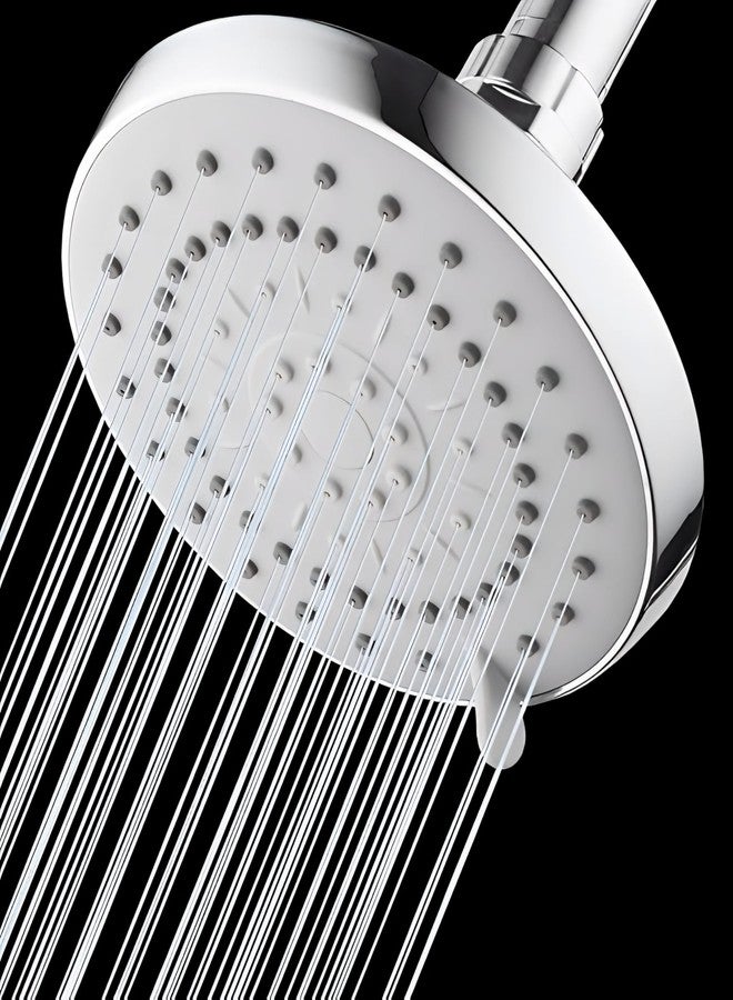 CARNIVAL Luxury Adjustable Multi Flow 5 Mode Function ABS (5" inch) Round Shaped Overhead Shower Without ARM | Pellet,Massage & Rain Flow Shower Head For Bathroom - Image 2