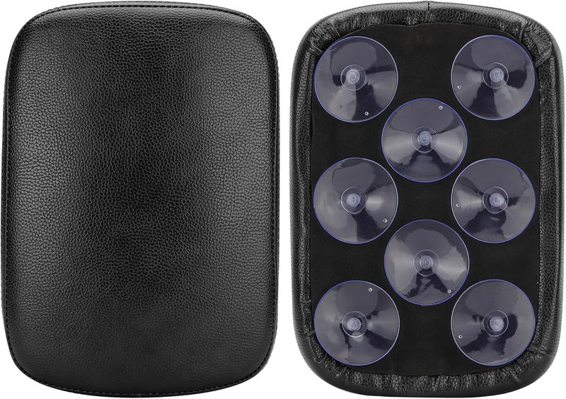 VG MOTO Motorcycle Rectangular Passenger Pad Seat Rear Leather Pillion Cushion with 8 Suction Cups - Image 4