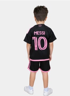 MERCH Messi Football Jersey Set - Miami Messi #10 Soccer Champion Kit for Kids  - Image 1