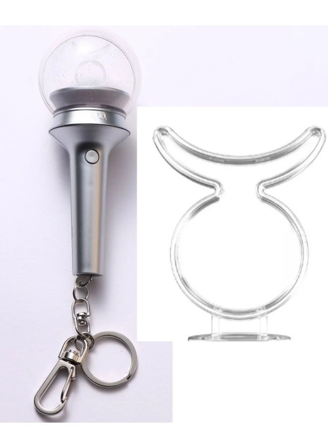 Generic Cute KPOP Light Keychain Silicone Stick Pendant Keyring Bag Accessories Birthday Gift-Color:H-Ships From:CHINA - Image 1