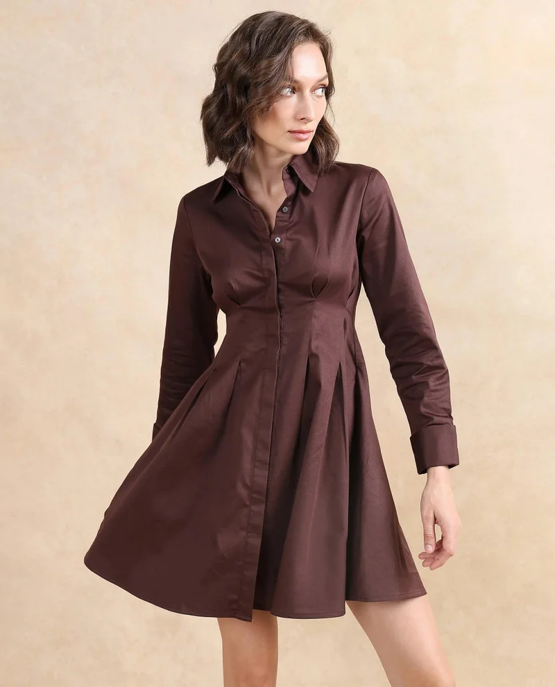 Rareism Women's Darted Short Dress