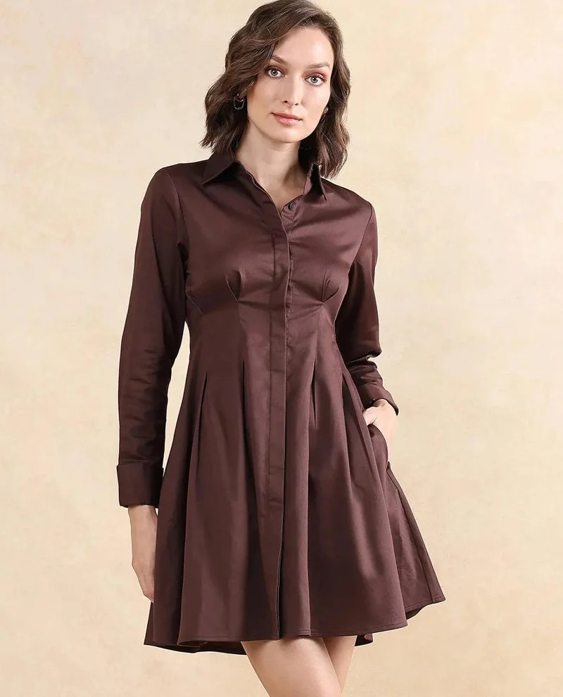 Rareism Women's Darted Short Dress