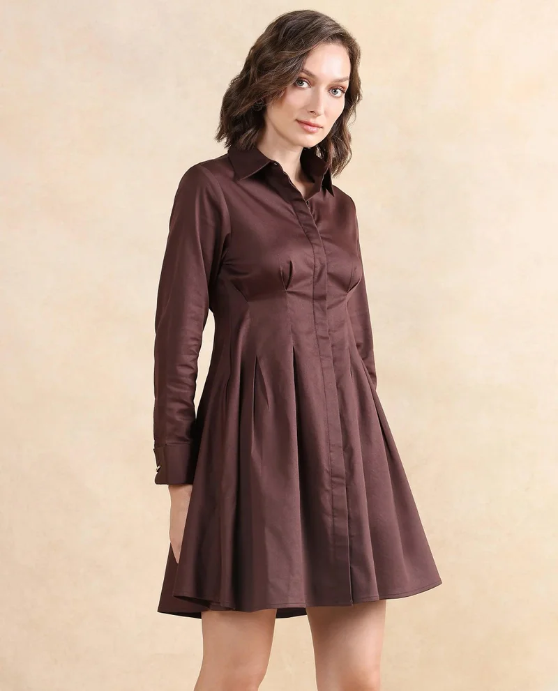 Rareism Women's Darted Short Dress