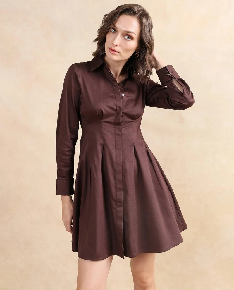 Rareism Women's Darted Short Dress