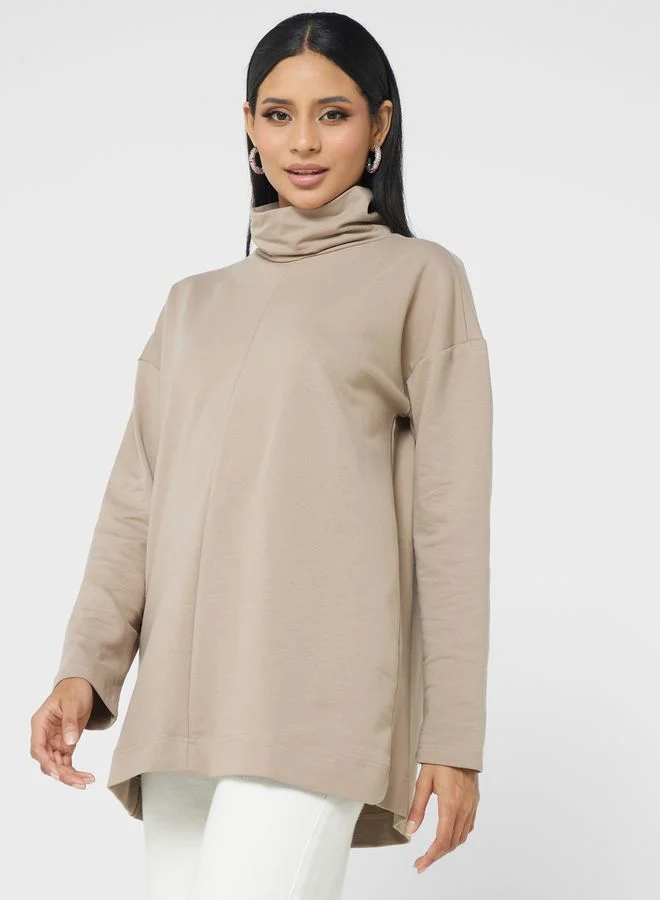 Refka by modanisa High Neck Sweatshirt