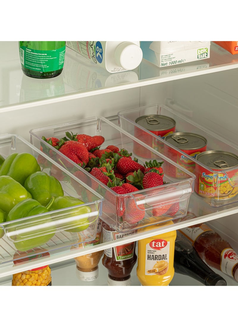 Dunya Plastik Dunia Ultra Clear Refrigerator Organizer (200*325*70) - Storage Solution - BPA-Free | Lead-Free  - Image 1
