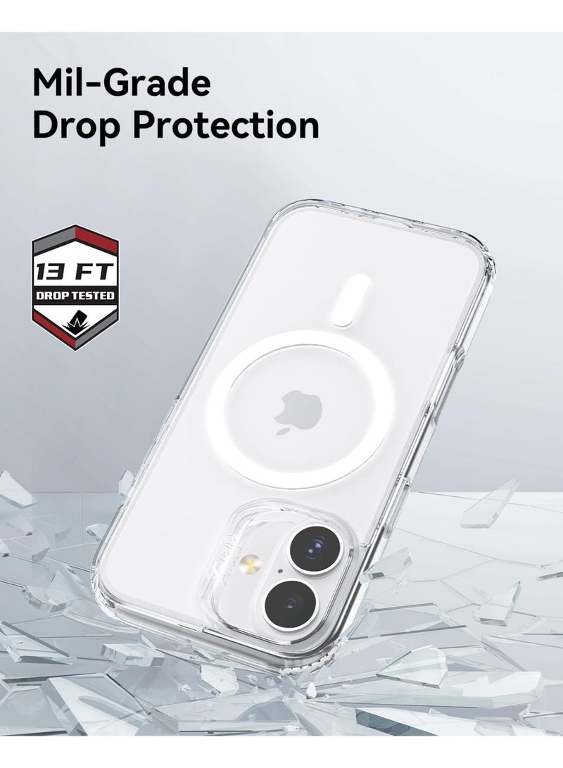 RAPTIC غطاء حماية شفاف لجهاز آيفون 17 متوافق مع MagSafe [اختبار السقوط من ارتفاع 13 قدم] - أبيض شفاف - Image 2