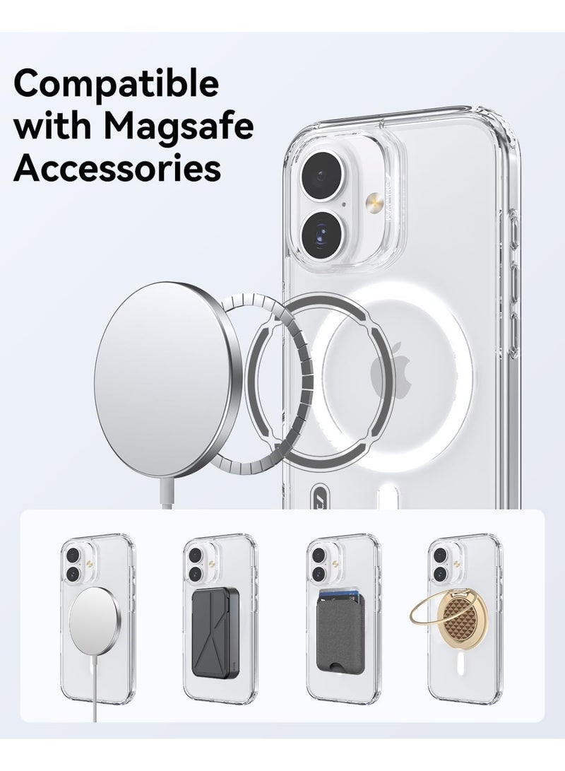 RAPTIC غطاء حماية شفاف لجهاز آيفون 17 متوافق مع MagSafe [اختبار السقوط من ارتفاع 13 قدم] - أبيض شفاف - Image 5