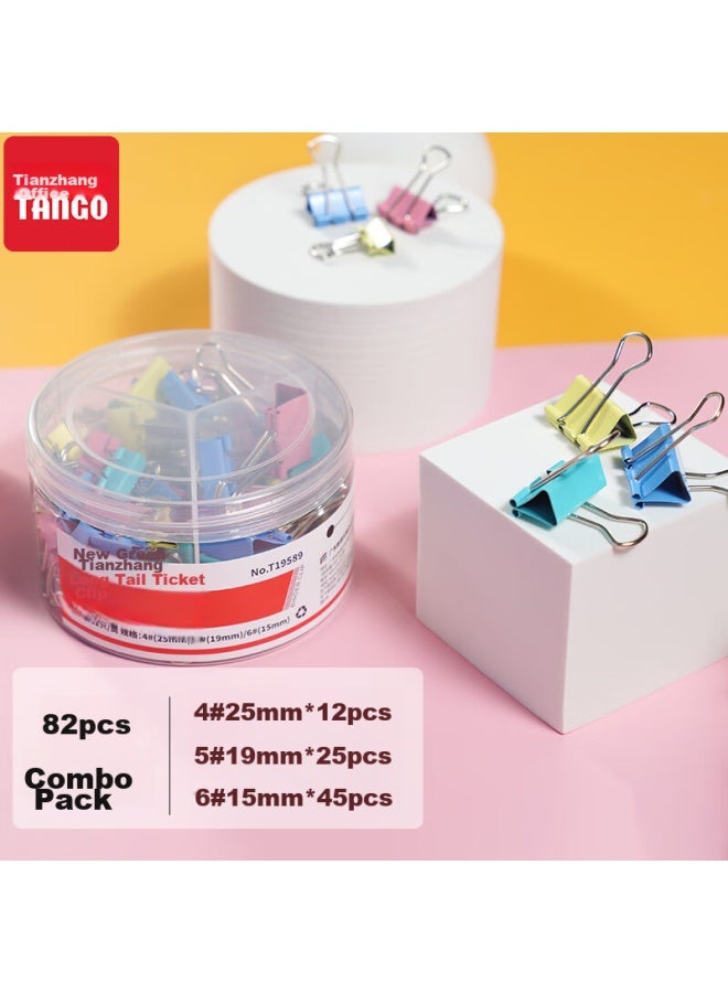 Tango Binder Clips Assorted Pack For Office Use, Including Tail Clips, Swan Clips, And Reverse Clips For Doents And Bills - Image 1