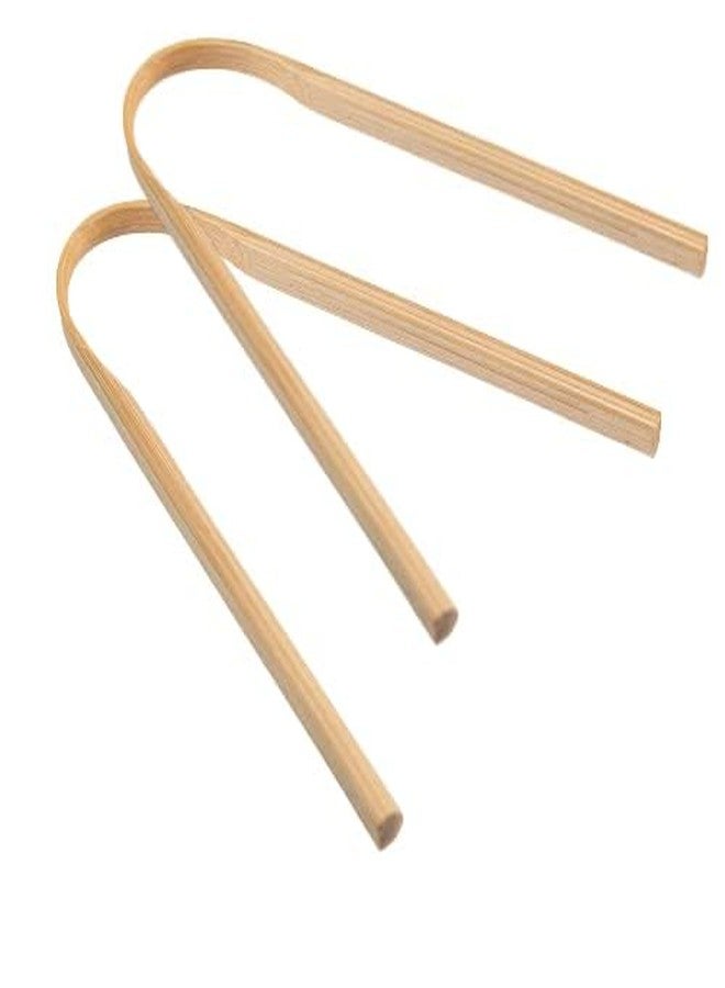 SUNISA Bamboo Breath Enhancer Pack of 4 Tongue Cleaner for Adults | U Shaped Biodegradable Wooden Antibacterial Tongue Scraper for Oral Care | For Natural & Eco-Friendly Tongue Cleaning - Image 2