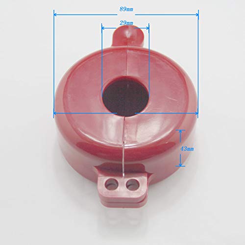 Induschoice Water Spigot Lock/Valve Lockout/Gas Cylinder Lockout,Hose Bib Lock and Faucet Locks Fits Size 1'' to 2-1/2" Red - Image 4