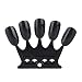 Sonew 50Pcs Nail Sticks, Nail Art Practice Tips Manicure Polish Gel Color Display Nail Polish Showing Tool Nail Art Tips(Black) - Image 2