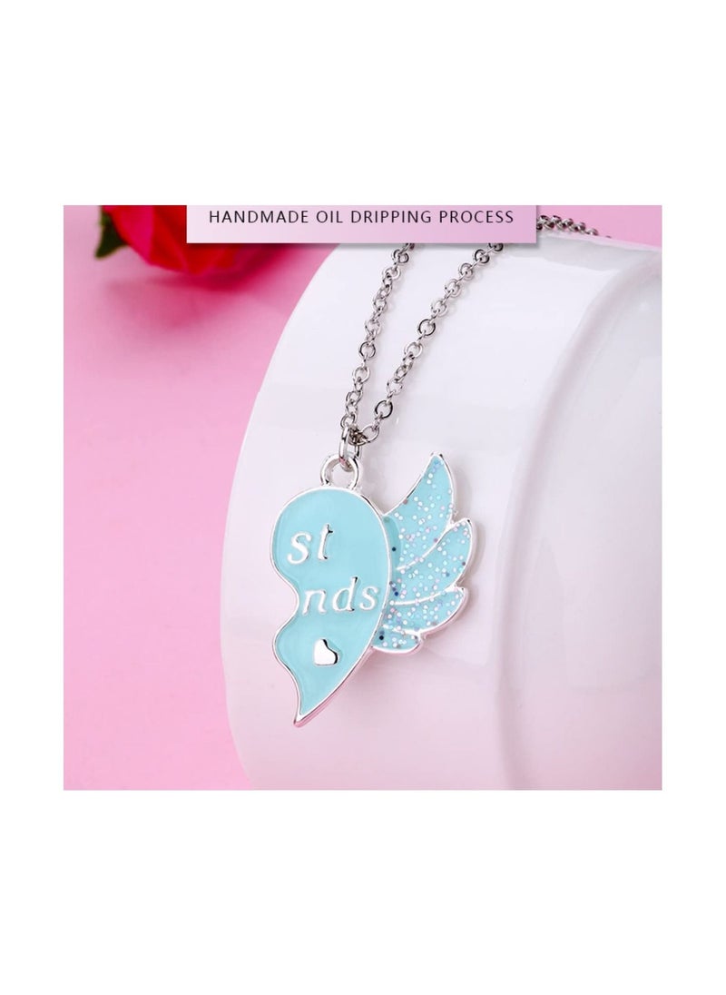 SYOSI Friendship Necklace Best Friend Necklace Gifts Magnetic Matching BFF Necklace for 2 Girls Sister  - Image 5