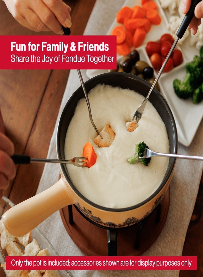 Swissmar Jura Ceramic Fondue Pot, 2.65L / 2.8QT – Pot Replacement for Cheese & Chocolate Fondue Maker – Durable Ceramic Caquelon – Safe for Cooktop, Oven & Microwave - Image 5