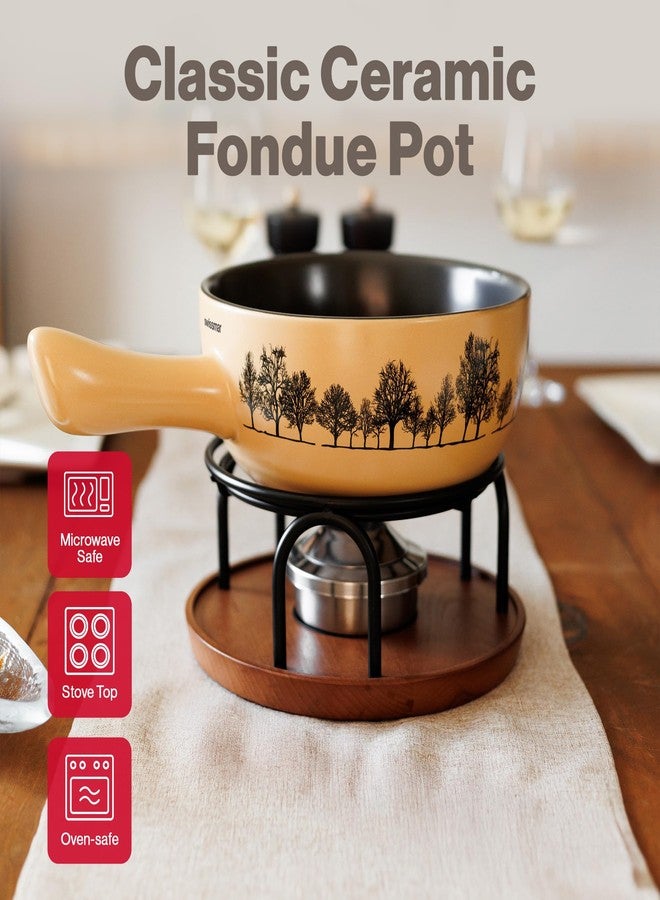 Swissmar Jura Ceramic Fondue Pot, 2.65L / 2.8QT – Pot Replacement for Cheese & Chocolate Fondue Maker – Durable Ceramic Caquelon – Safe for Cooktop, Oven & Microwave - Image 2