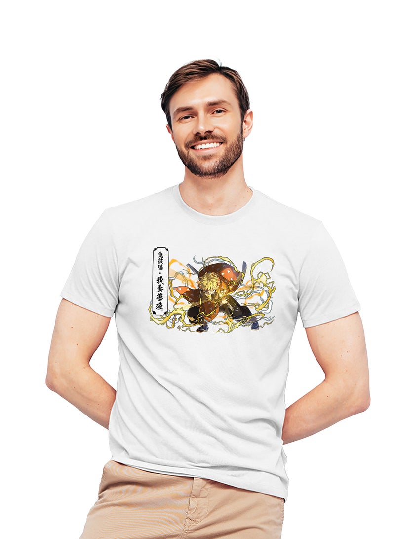 Fashion World Cotton T-shirt Printed with High-quality Anime Demon Slayer - Image 1