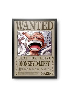 Epic Stuff Epic Stuff One Piece Design A4 Size Poster With Frame Best Gift For One Piece FansBest Artefact To Your Home DecorFor Anime Fandom wanted Monkey D luffy 
