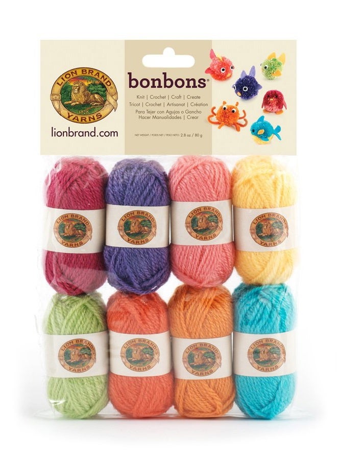 Lion Brand Yarn BonBons Yarn Pack Brights - Image 1
