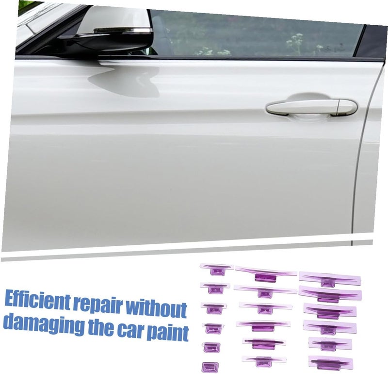VOSAREA 18pcs Paintless Dent Tool Kit with Glue Tabs for Vehicle Body Repair, Auto Dent Puller Tabs for Car Door Dings and Hail Damage Removal - Image 3