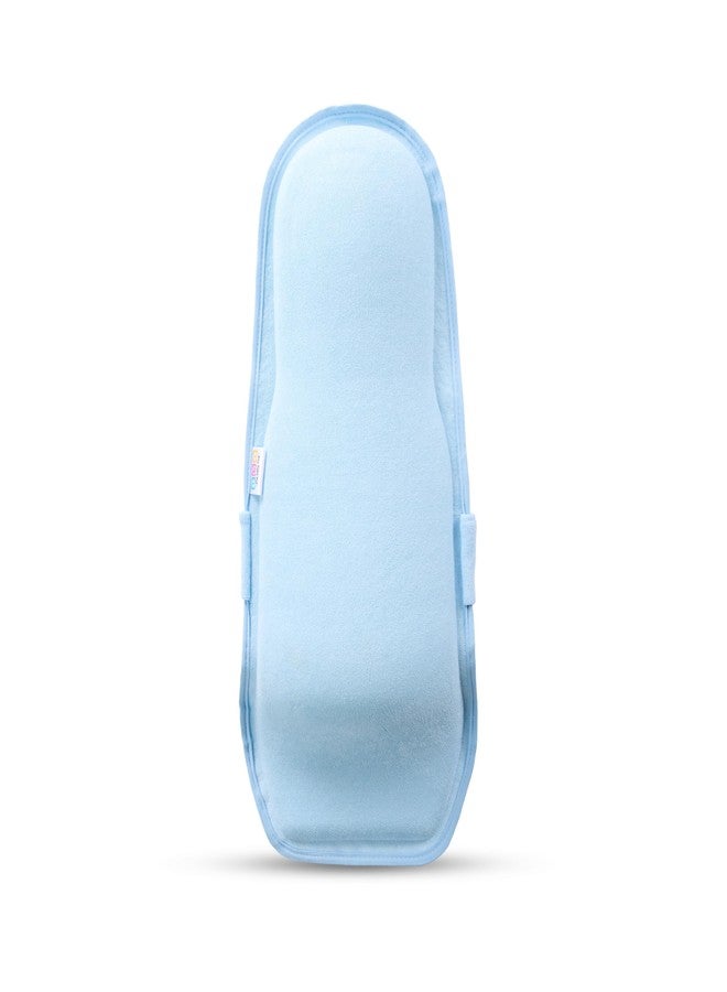 ComfyCarry Comfy Carry 2-in-1 Feeding Pillow, Adjustable Strap Support Terry Fabric | Breastfeeding Pillow | Infant Carrier | New Born Carrier | Nursing Reclined Carrier (Light Blue) - Image 2