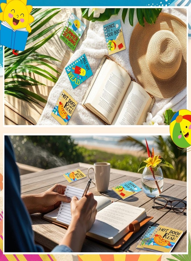 Epakh 24 Pcs Summer Reading Exchange Gifts Bulk Reading Mini Spiral Notebooks Journals Colorful Inspirational End of Year Gifts for Learning Activities Prizes Party Favors - Image 5
